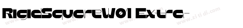 RigidSquareW01 Extra字体转换